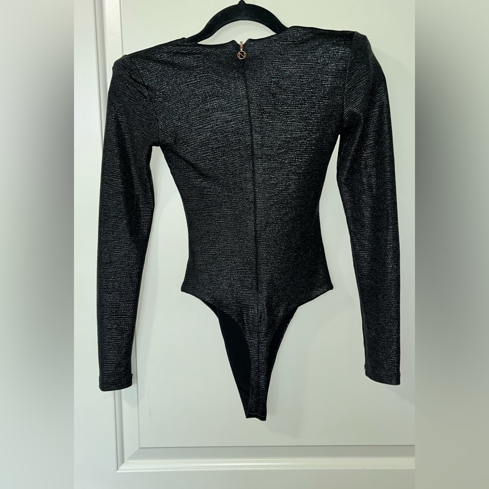 Nookie Black Long Sleeve Bodysuit NWOT - Picture 4 of 5